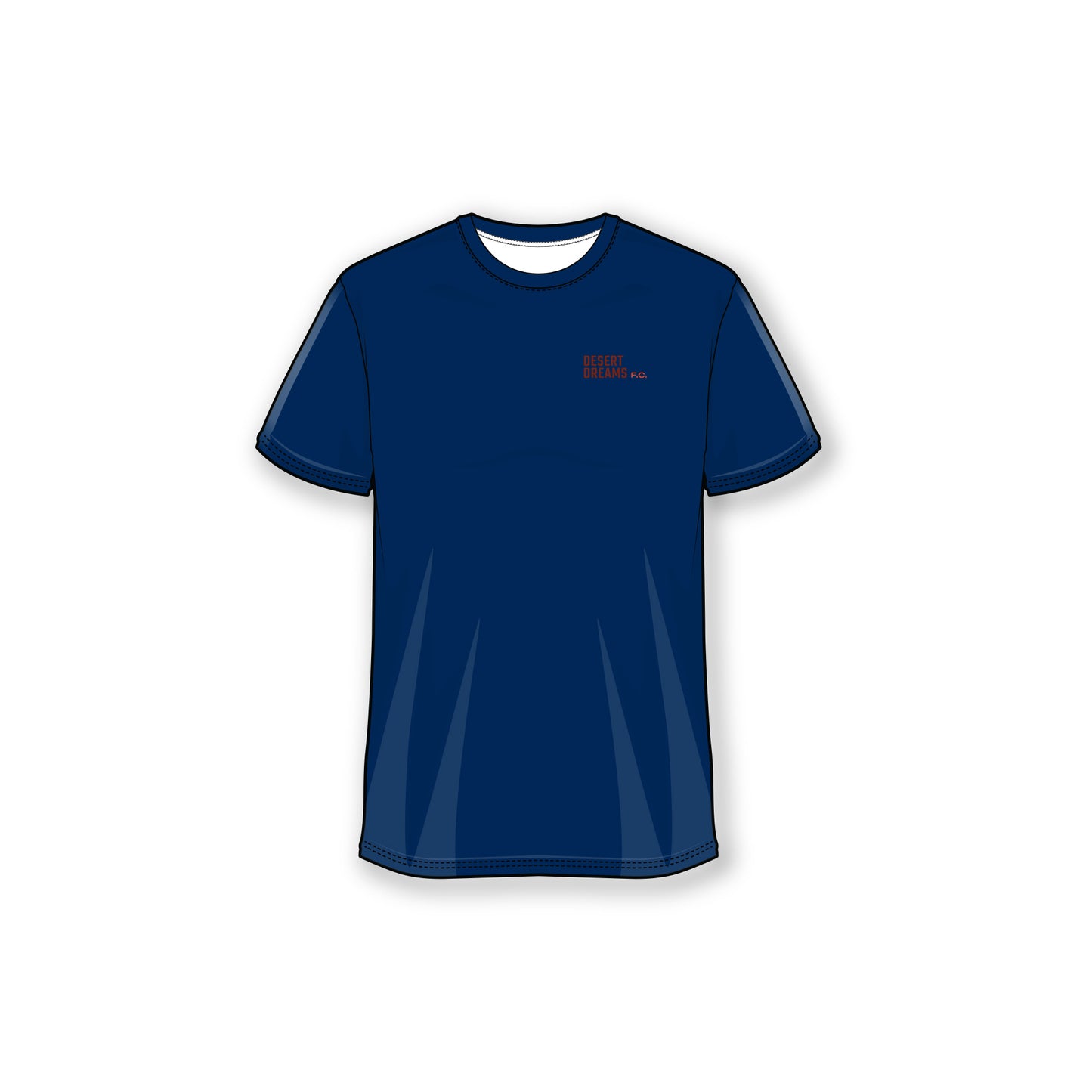 Desert Dreams FC Navy Deconstructed Logo Tee