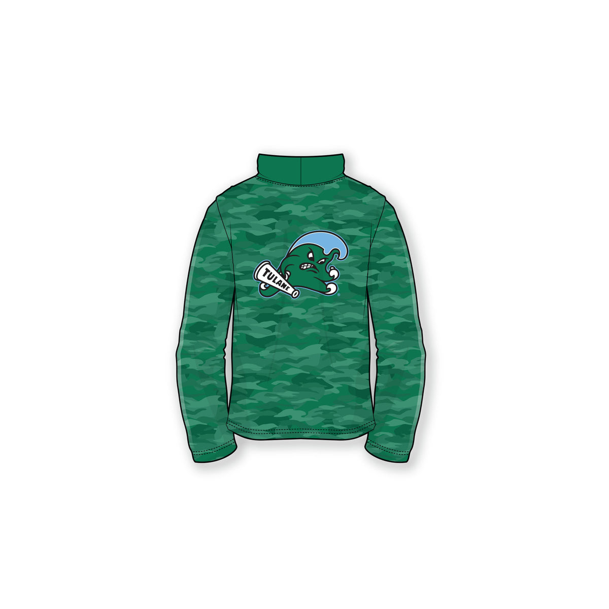 Tulane Camo Cowlneck