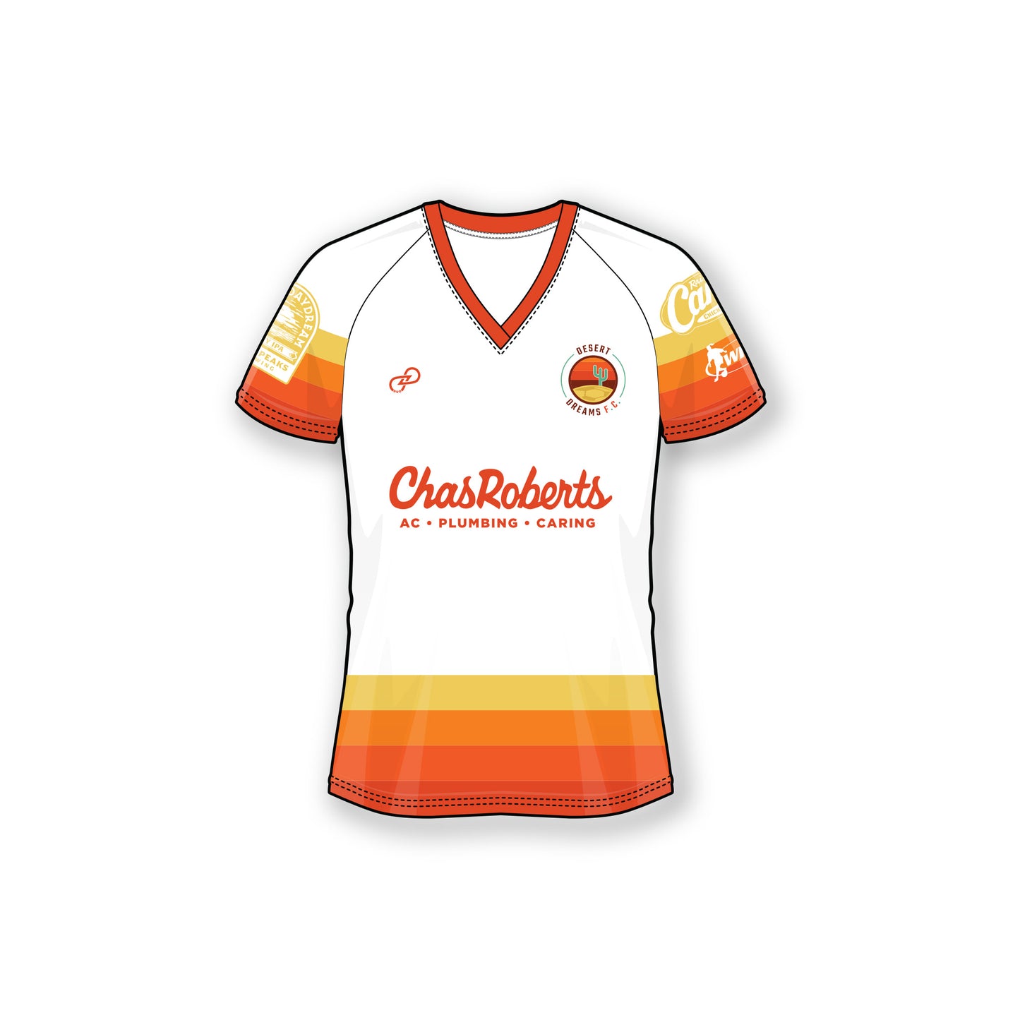 Desert Dreams FC-2025-Replica Home Jersey - Colorblock White