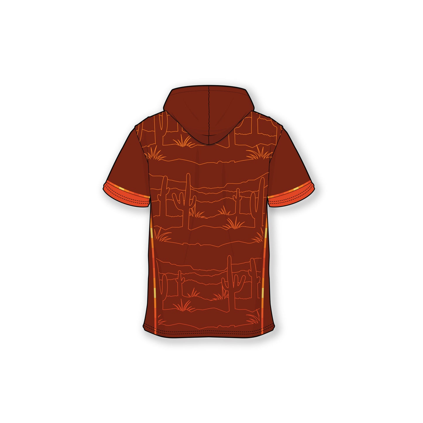 Desert Dreams FC-2025-SS T-shirt Hoodie - Outlines Brown