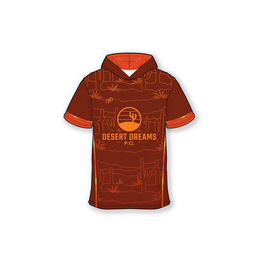 Desert Dreams FC-2025-SS T-shirt Hoodie - Outlines Brown
