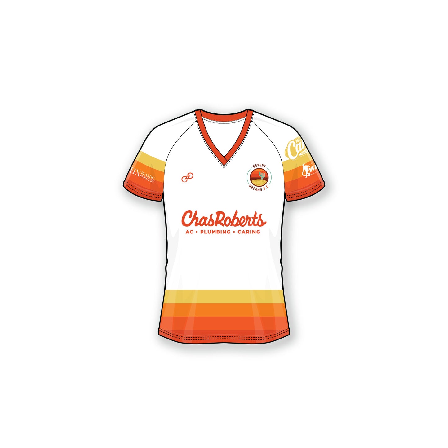 Desert Dreams FC-2026-Replica Jersey -Color Block White