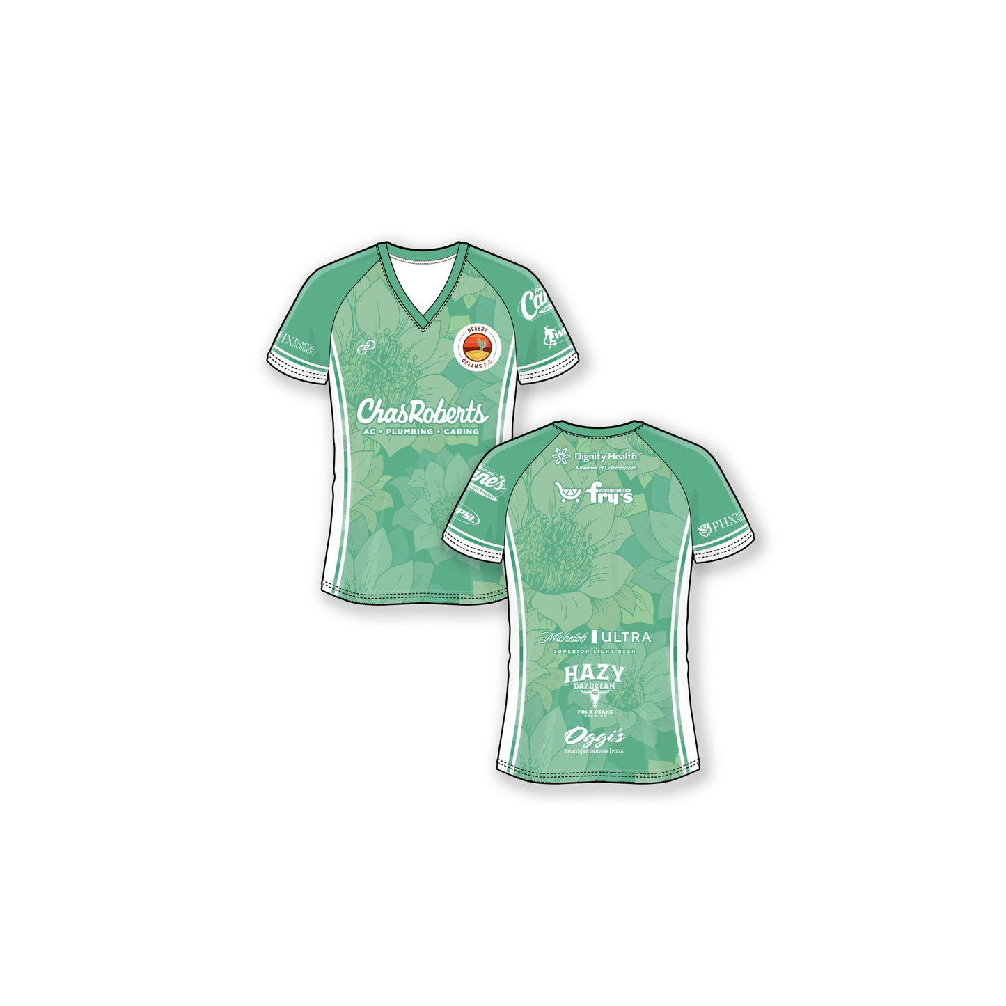 Desert Dreams FC-2026-Replica Jersey - GK 1 Desert Blooms Green