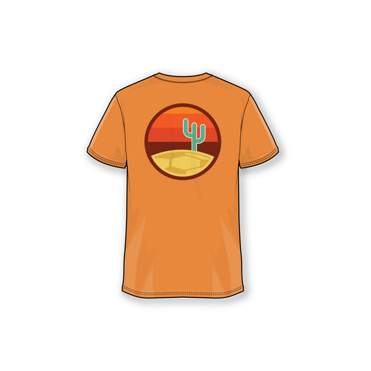 Desert Dreams FC Orange Deconstructed Logo Tee