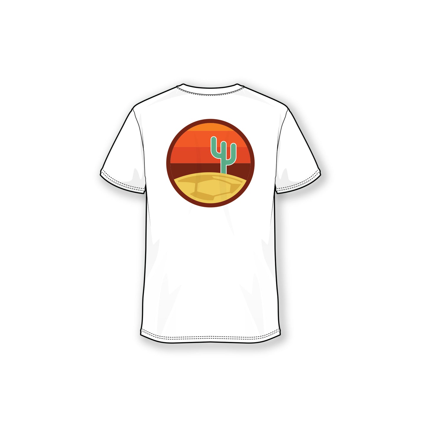 Desert Dreams FC White Deconstructed Logo Tee