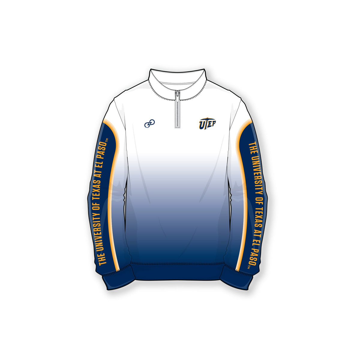 UTEP Gradient Blue Quarter Zip