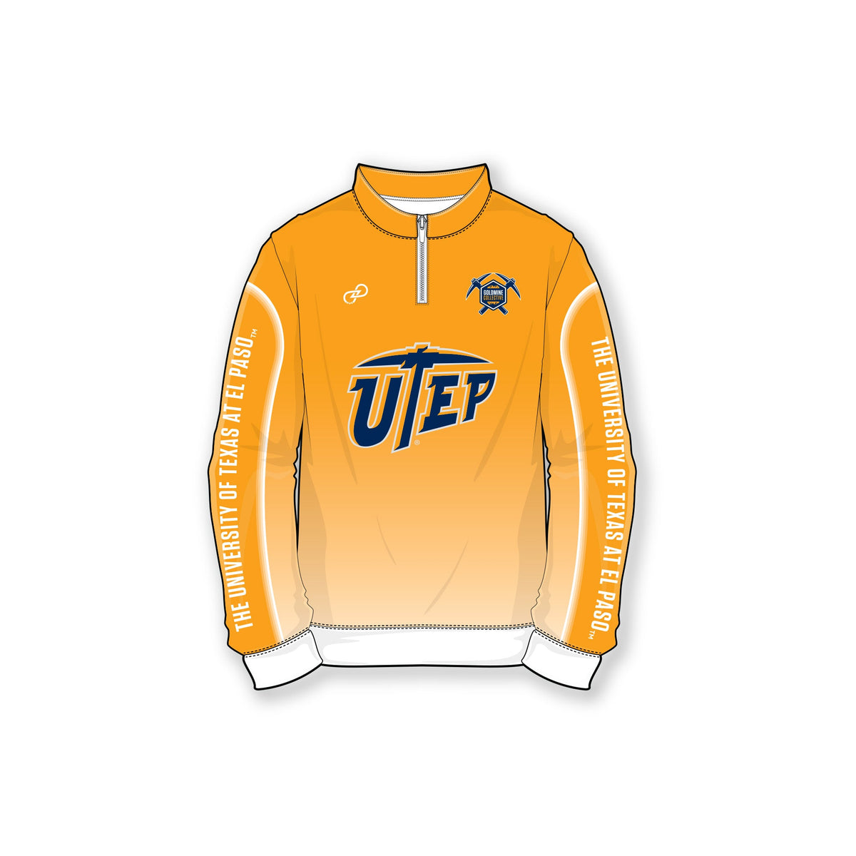 UTEP Orange Gradient Quarter Zip