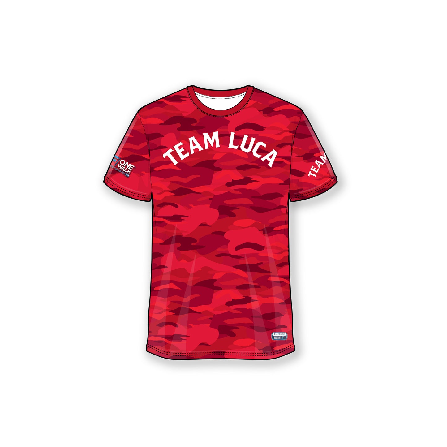 Team Luca 2024 Red Camo Tee