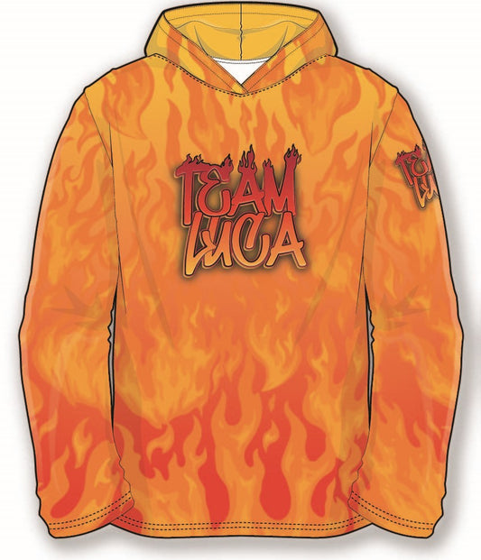 team Luca 2023 T-shirt Hoodie - Flames
