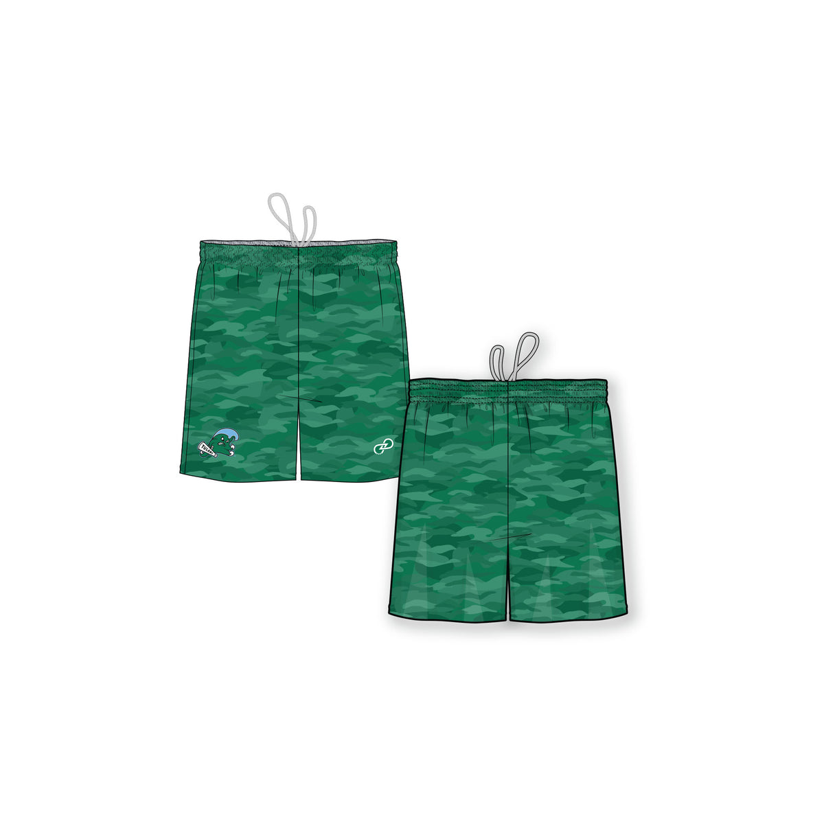 Tulane Green Camo Shorts- Adult Youth & Toddler (Copy)