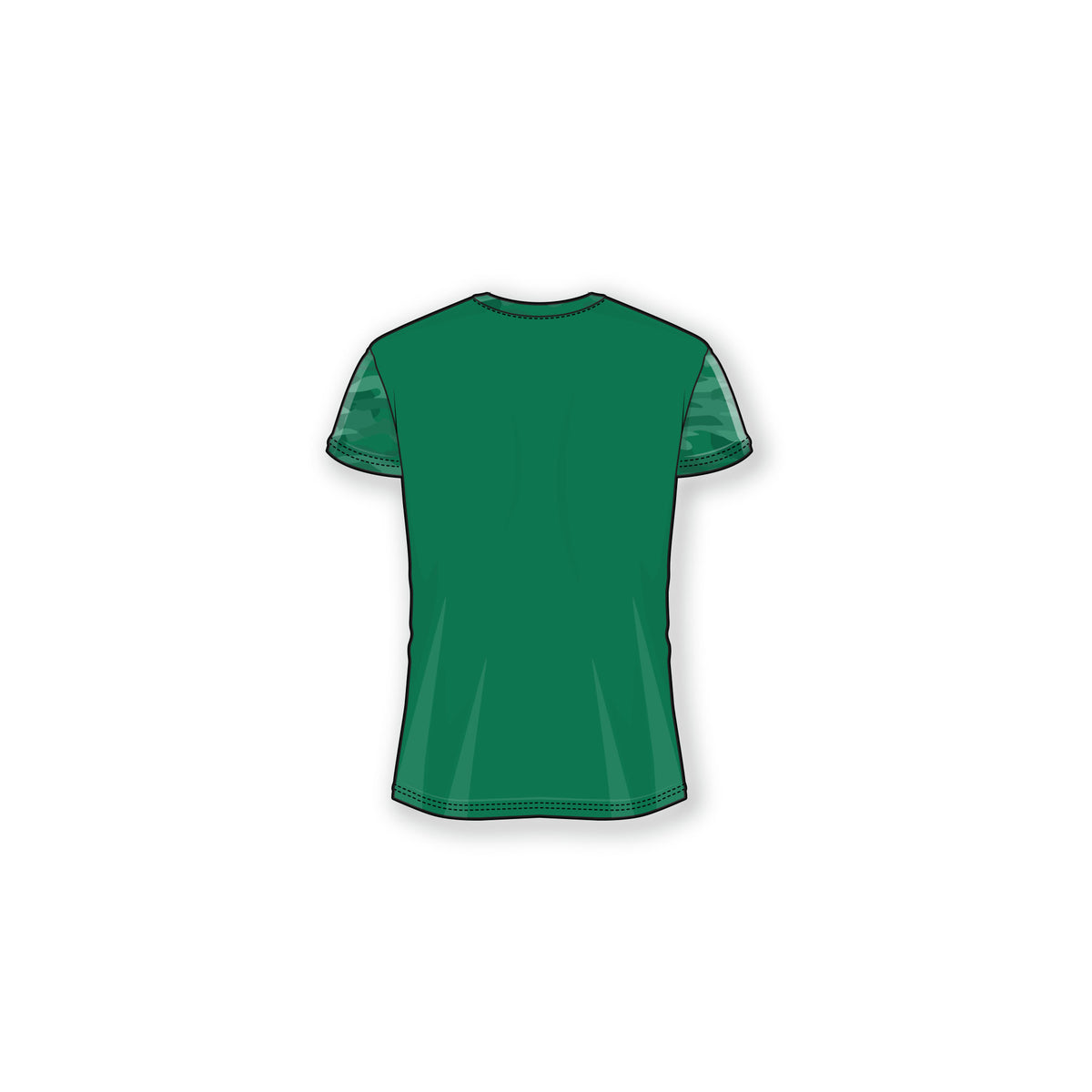 Tulane Women's Camo V-Neck Cap Sleeve Tee