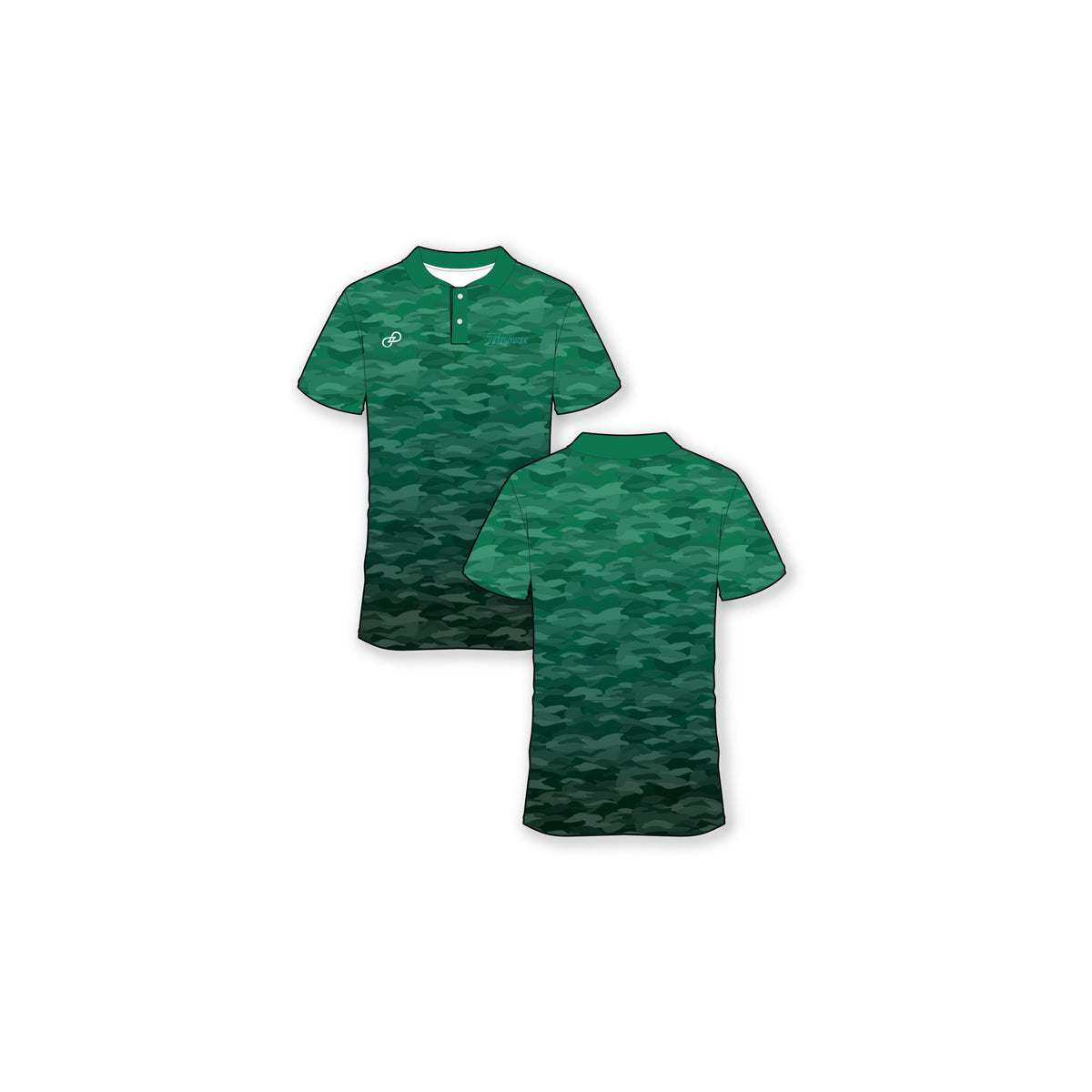 Tulane Camo Polo Green