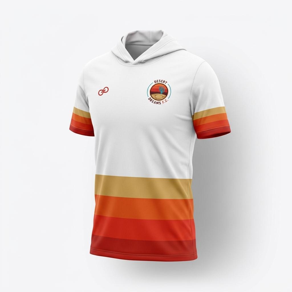 Desert Dreams FC-SS T-shirt Hoodie - Colorblock